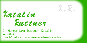 katalin ruttner business card